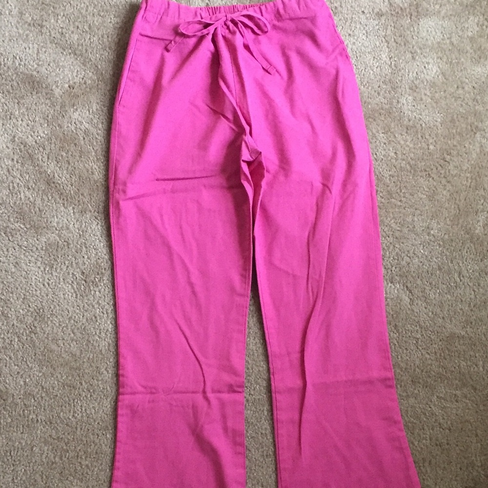 Pink scrub pants